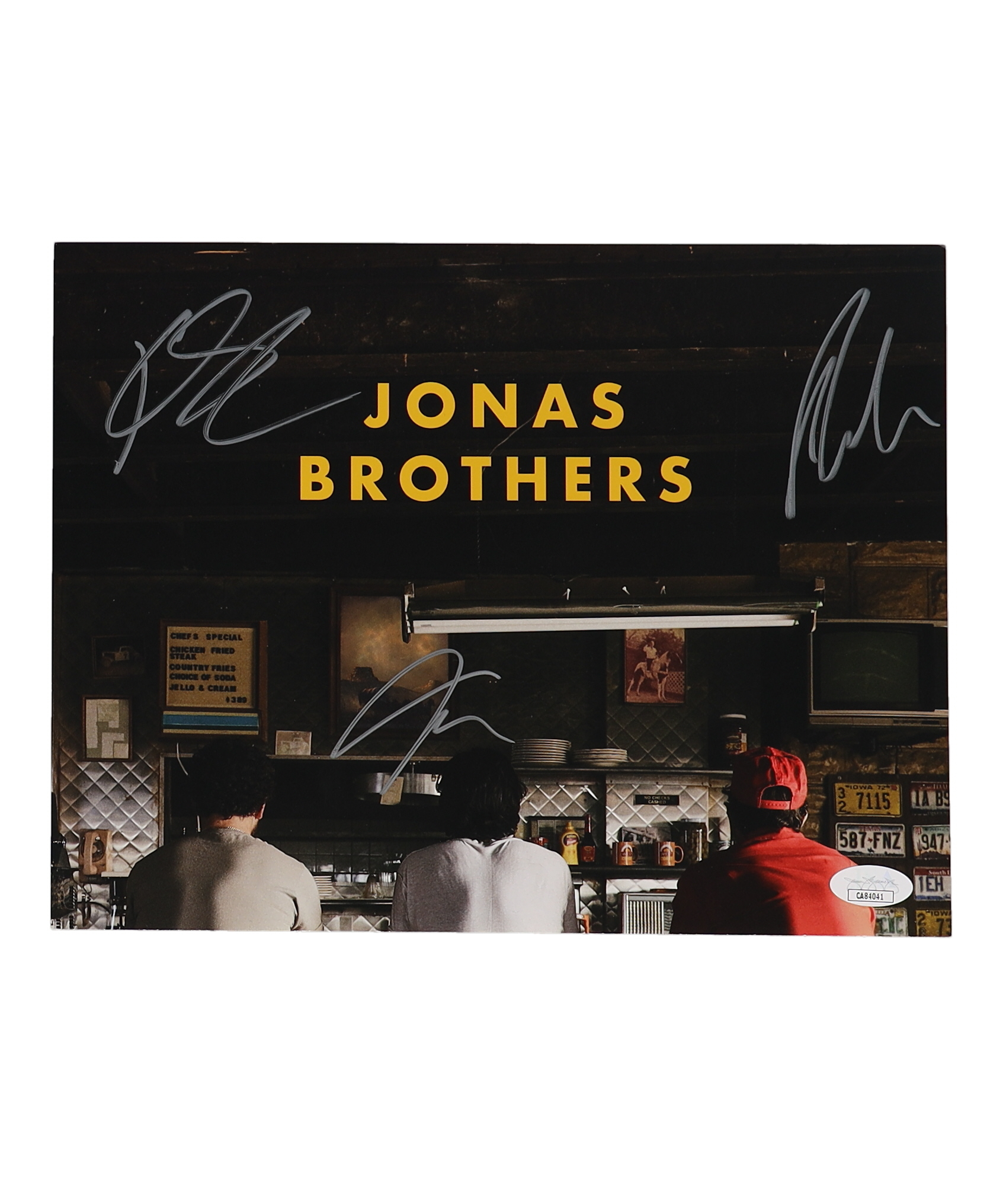 Nick Jonas, Kevin Jonas & Joe Jonas Signed "The Album" Vinyl Record Insert (JSA) at PristineAuction.com Nick Jonas, Kevin Jonas & Joe Jonas Signed "The Album" Vinyl Record Insert (JSA) at PristineAuction.com