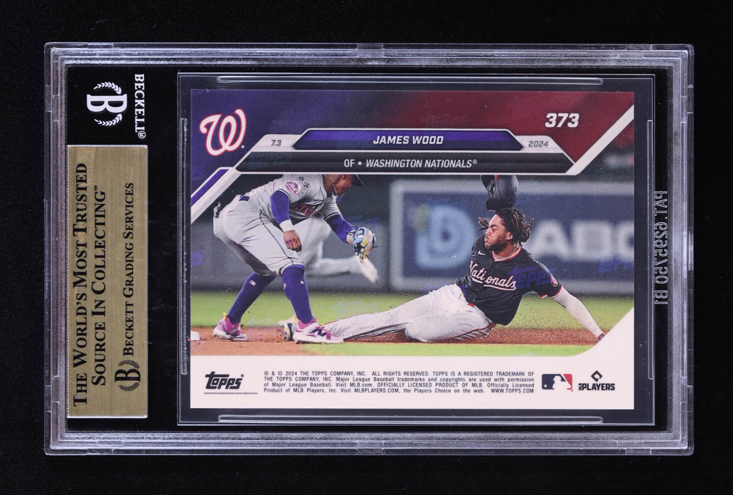 James Wood 2024 Topps Now #373 RC (BGS 9.5) at PristineAuction.com James Wood 2024 Topps Now #373 RC (BGS 9.5) at PristineAuction.com