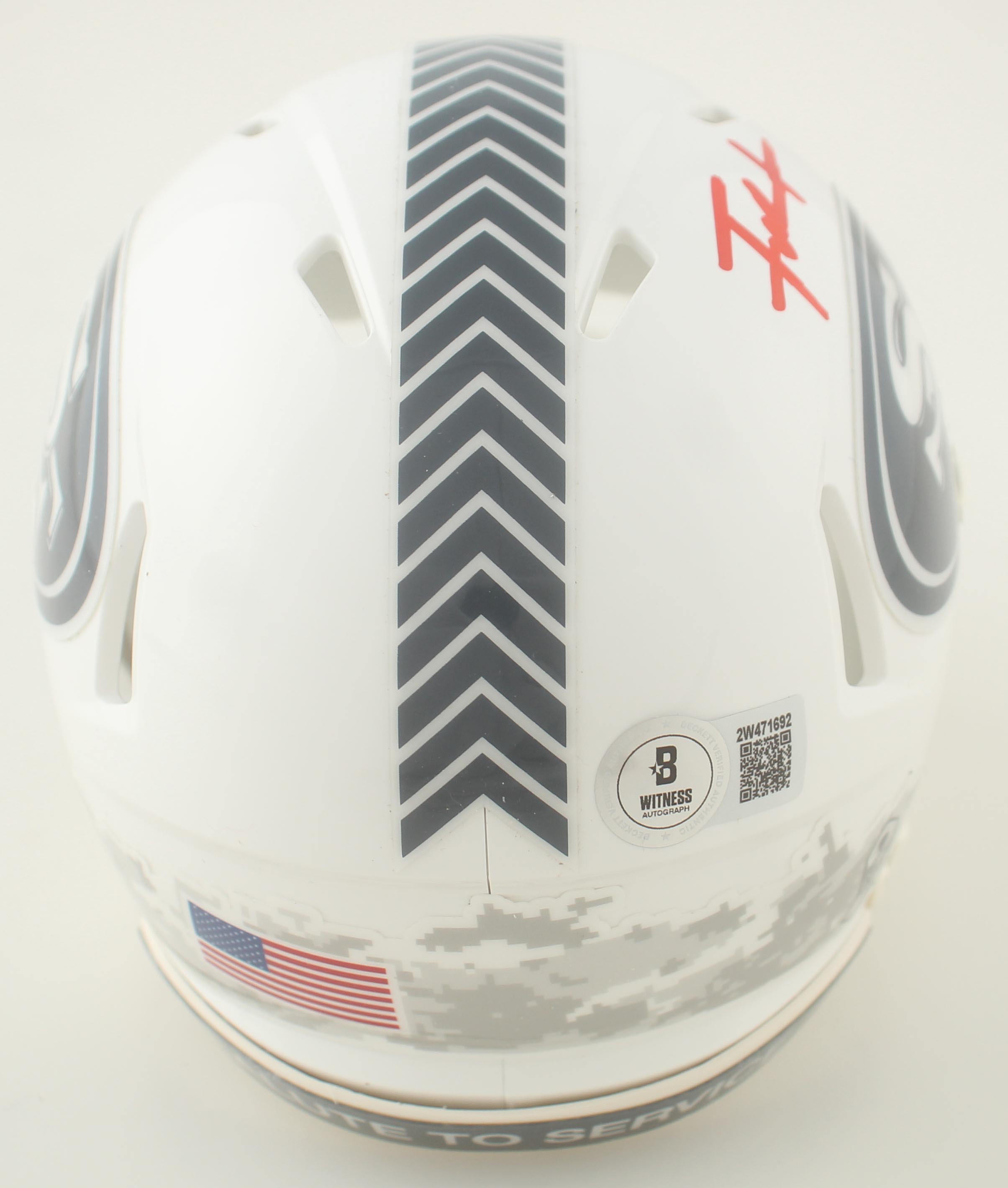 Frank Gore Signed 49ers Salute to Service Alternate Speed Mini Helmet (Beckett) at PristineAuction.com Frank Gore Signed 49ers Salute to Service Alternate Speed Mini Helmet (Beckett) at PristineAuction.com