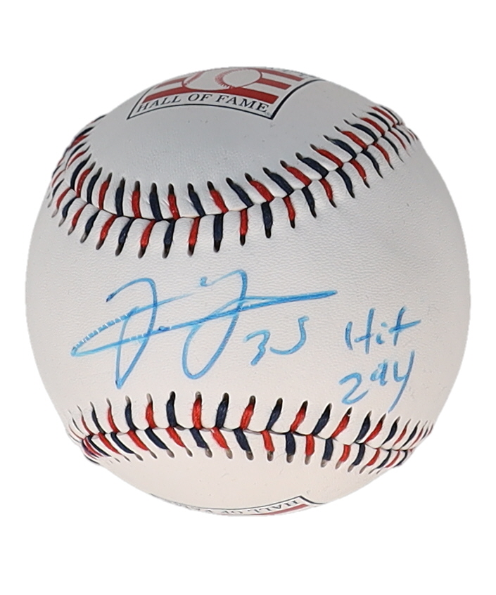 Frank Thomas Signed Hall of Fame Logo Baseball Inscribed "HOF 2014" (JSA) at PristineAuction.com Frank Thomas Signed Hall of Fame Logo Baseball Inscribed "HOF 2014" (JSA) at PristineAuction.com