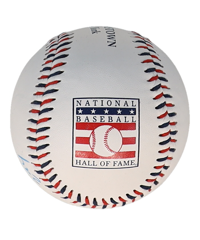 Frank Thomas Signed Hall of Fame Logo Baseball Inscribed "HOF 2014" (JSA) at PristineAuction.com Frank Thomas Signed Hall of Fame Logo Baseball Inscribed "HOF 2014" (JSA) at PristineAuction.com