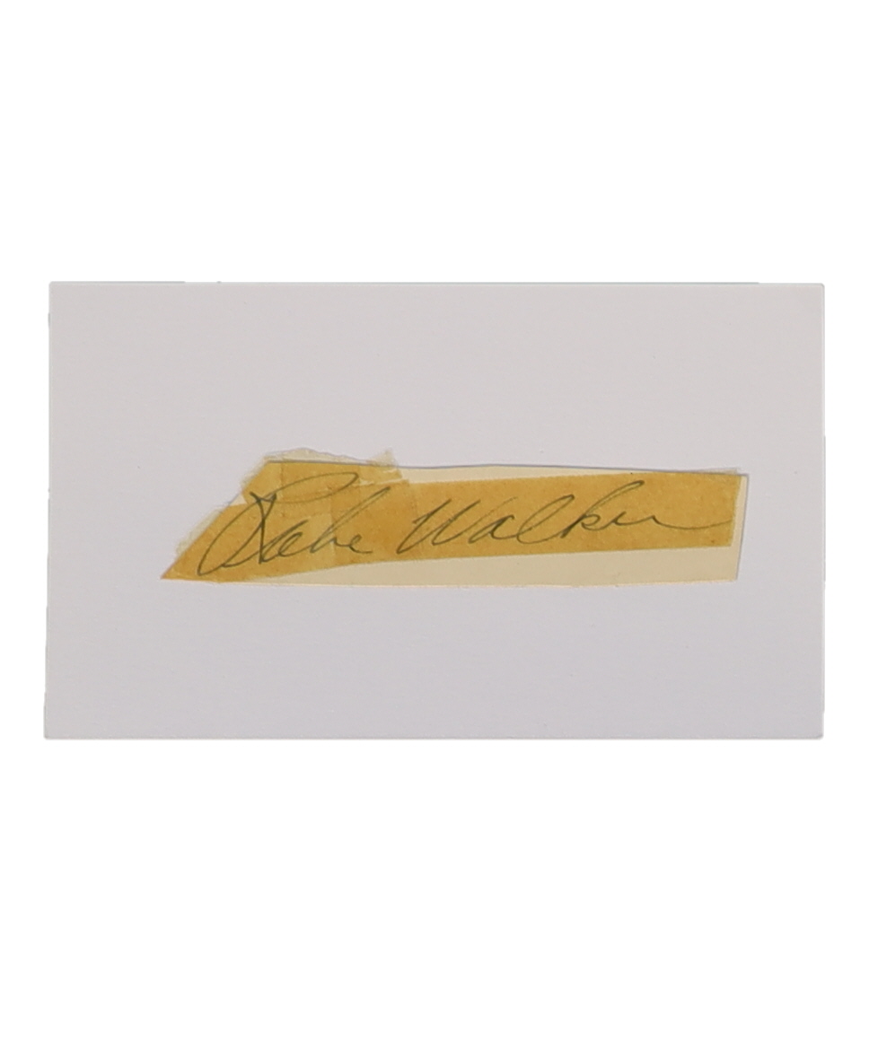 A Rube Rube Walker Signed Cut On Index Card (JSA) | Pristine Auction