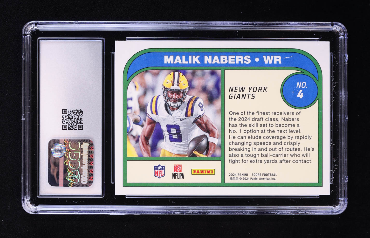 Malik Nabers 2024 Score Protential #4 RC (CGC 10) at PristineAuction.com Malik Nabers 2024 Score Protential #4 RC (CGC 10) at PristineAuction.com