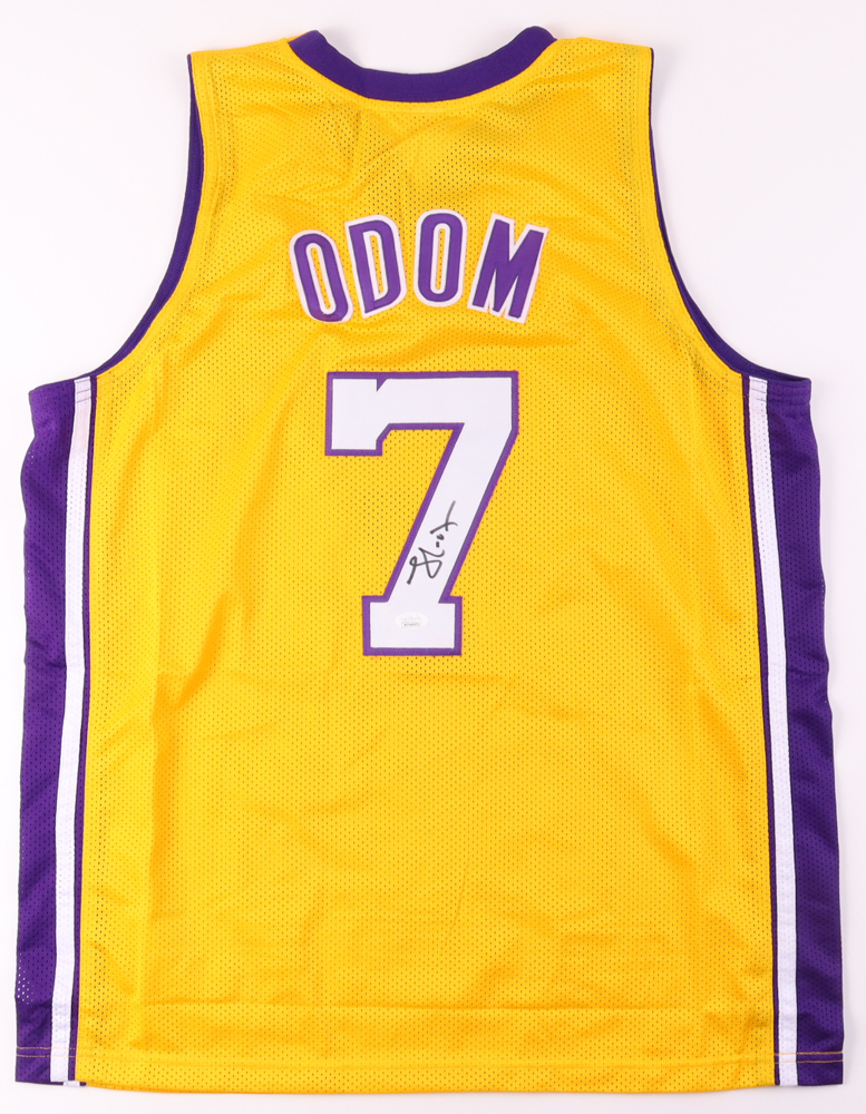 Lamar Odom Signed Jersey (JSA) at PristineAuction.com Lamar Odom Signed Jersey (JSA) at PristineAuction.com
