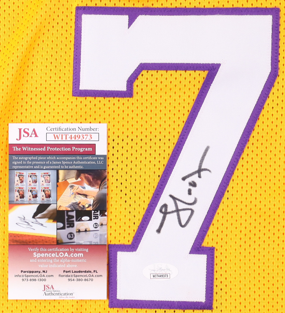 Lamar Odom Signed Jersey (JSA) at PristineAuction.com Lamar Odom Signed Jersey (JSA) at PristineAuction.com