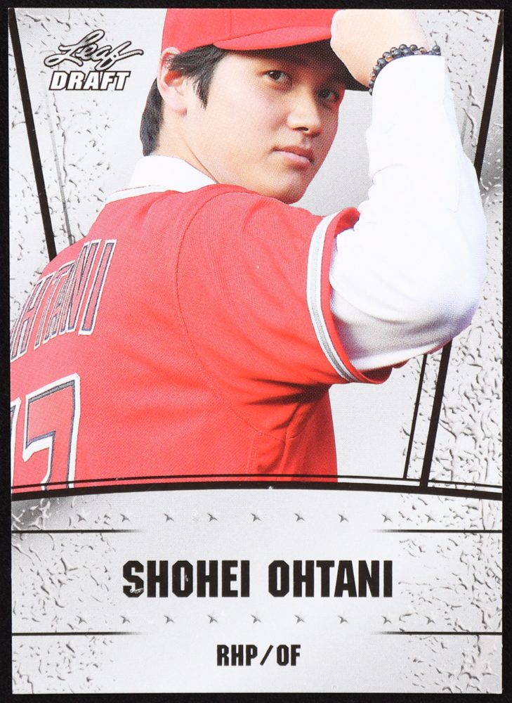 Shohei Ohtani 2018 Leaf Ohtani Draft Silver #DS01 RC at PristineAuction.com Shohei Ohtani 2018 Leaf Ohtani Draft Silver #DS01 RC at PristineAuction.com