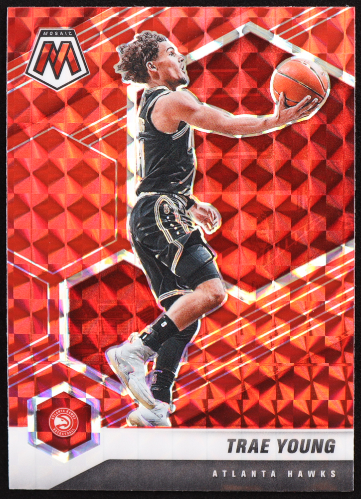 Trae Young 2020-21 Panini Mosaic Mosaic Red #18