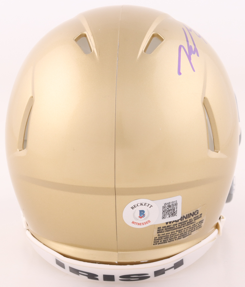 Notre Dame Fighting Irish Custom Pocket Pro Speed Helmet – Replica Football Mini Helmet