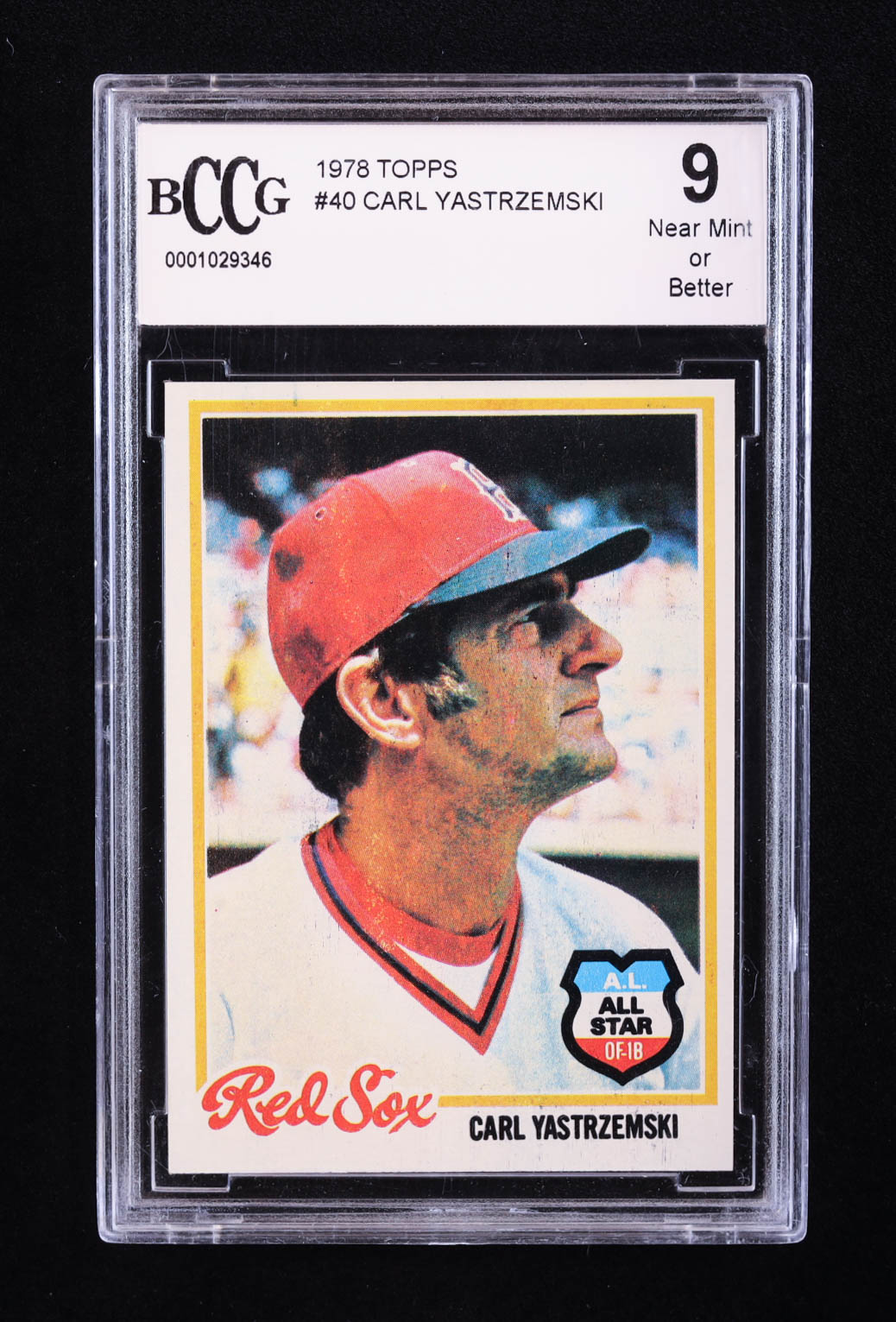Carl Yastrzemski 1978 Topps #40 (BCCG 9) at PristineAuction.com Carl Yastrzemski 1978 Topps #40 (BCCG 9) at PristineAuction.com