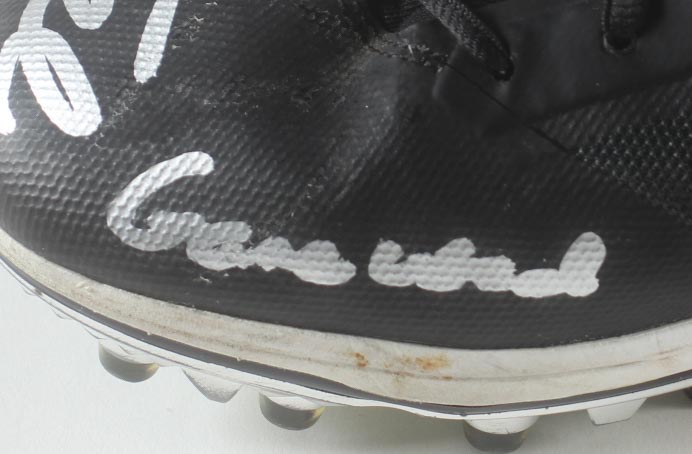 Tim Tebow Signed Personally Owned & Worn Nike Football Cleat Inscribed "Game-Used" (Tebow) at PristineAuction.com Tim Tebow Signed Personally Owned & Worn Nike Football Cleat Inscribed "Game-Used" (Tebow) at PristineAuction.com