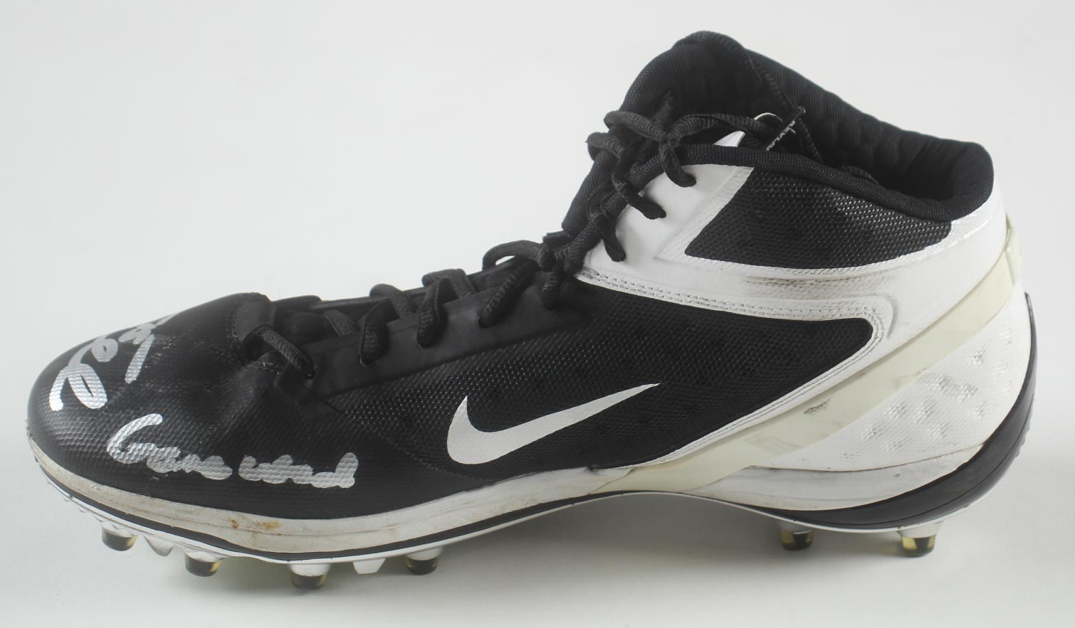 Tim Tebow Signed Personally Owned & Worn Nike Football Cleat Inscribed "Game-Used" (Tebow) at PristineAuction.com Tim Tebow Signed Personally Owned & Worn Nike Football Cleat Inscribed "Game-Used" (Tebow) at PristineAuction.com