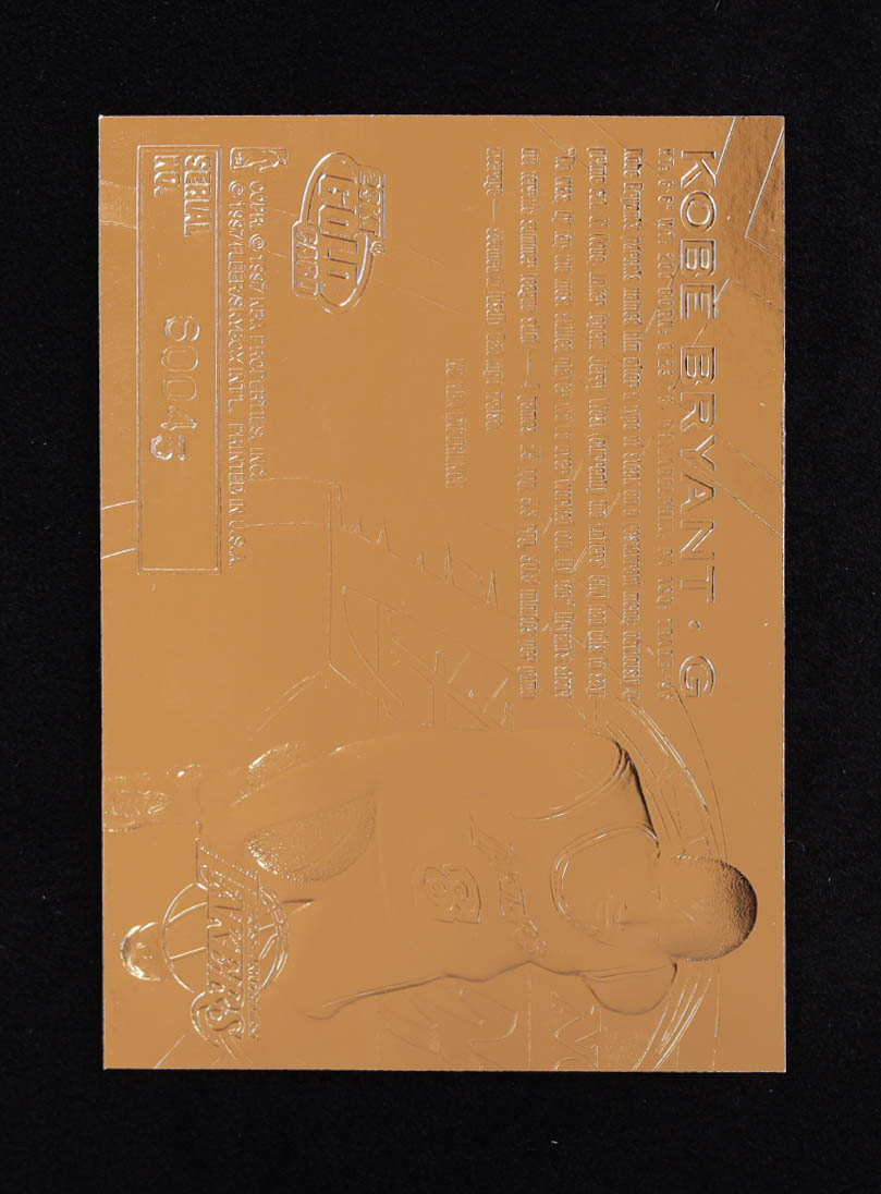 Kobe Bryant 1996-97 Fleer Purple Signature 23Kt Gold RC at PristineAuction.com Kobe Bryant 1996-97 Fleer Purple Signature 23Kt Gold RC at PristineAuction.com