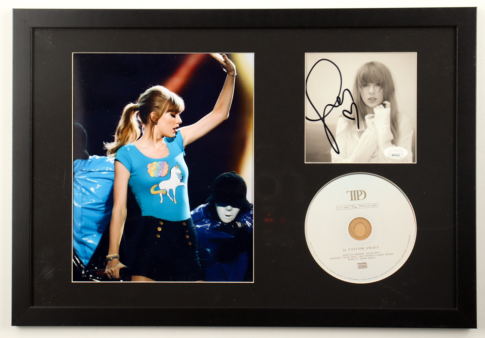 Taylor Swift Signed Custom Framed "The Tortured Poets Department" CD Album Insert Display With Disc (JSA) at PristineAuction.com Taylor Swift Signed Custom Framed "The Tortured Poets Department" CD Album Insert Display With Disc (JSA) at PristineAuction.com