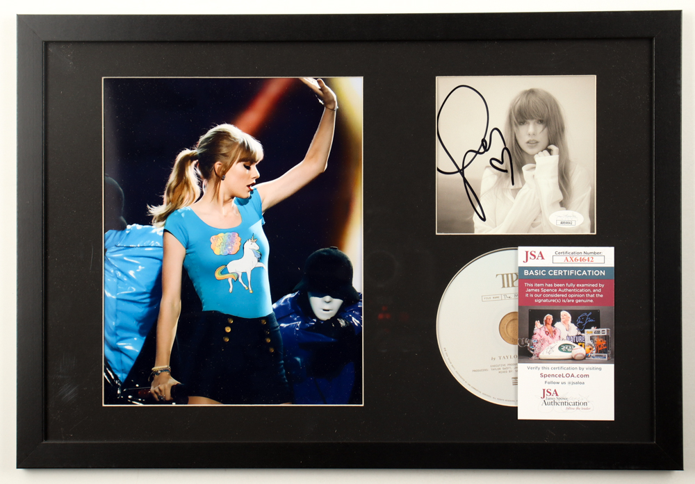Taylor Swift Signed Custom Framed "The Tortured Poets Department" CD Album Insert Display With Disc (JSA) at PristineAuction.com Taylor Swift Signed Custom Framed "The Tortured Poets Department" CD Album Insert Display With Disc (JSA) at PristineAuction.com