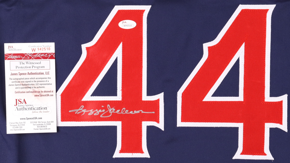 Reggie Jackson Signed Jersey (JSA) at PristineAuction.com Reggie Jackson Signed Jersey (JSA) at PristineAuction.com