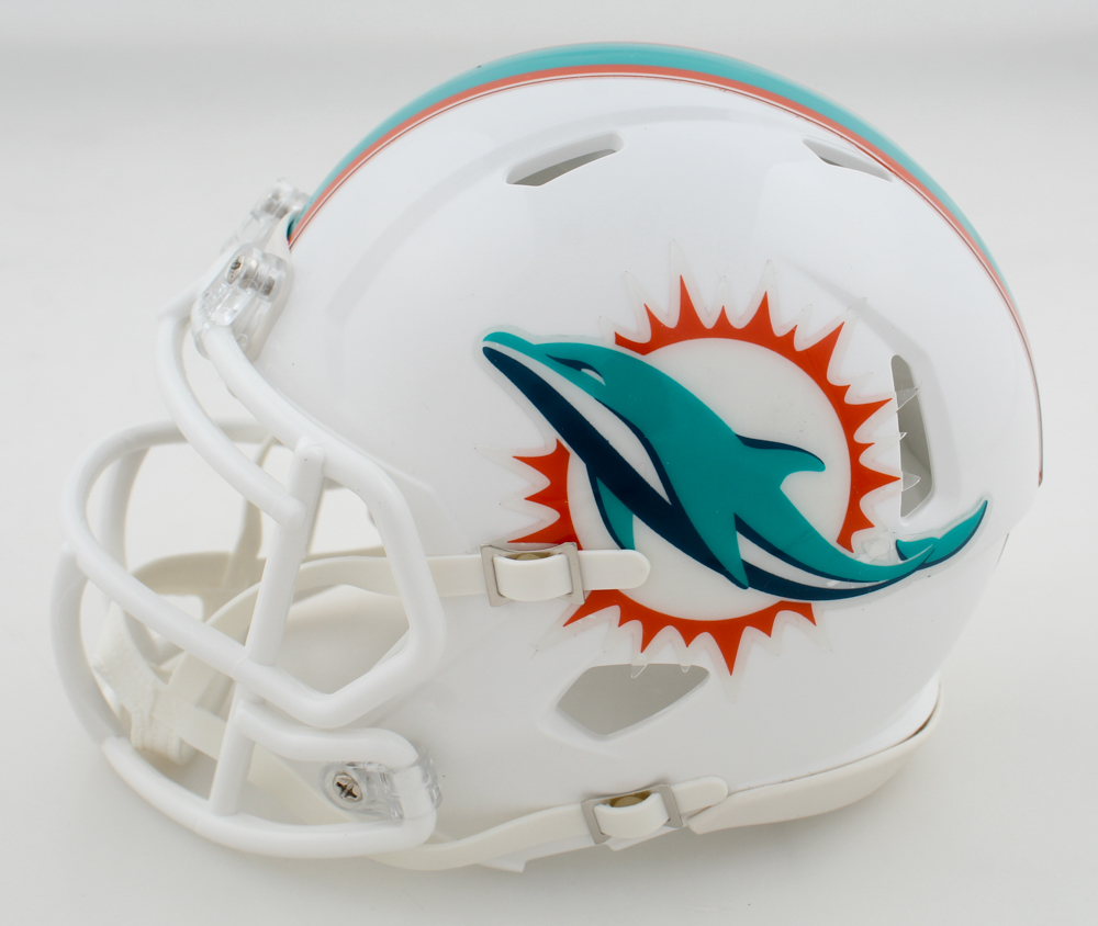 Mercury Morris Signed Dolphins Throwback Speed Mini Helmet Inscribed "17-0" (Beckett) at PristineAuction.com Mercury Morris Signed Dolphins Throwback Speed Mini Helmet Inscribed "17-0" (Beckett) at PristineAuction.com