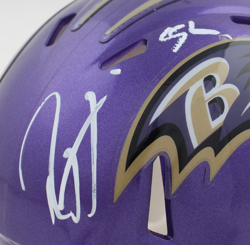 Ray Lewis Signed Ravens Flash Alternate Speed Mini Helmet (Beckett) at PristineAuction.com Ray Lewis Signed Ravens Flash Alternate Speed Mini Helmet (Beckett) at PristineAuction.com