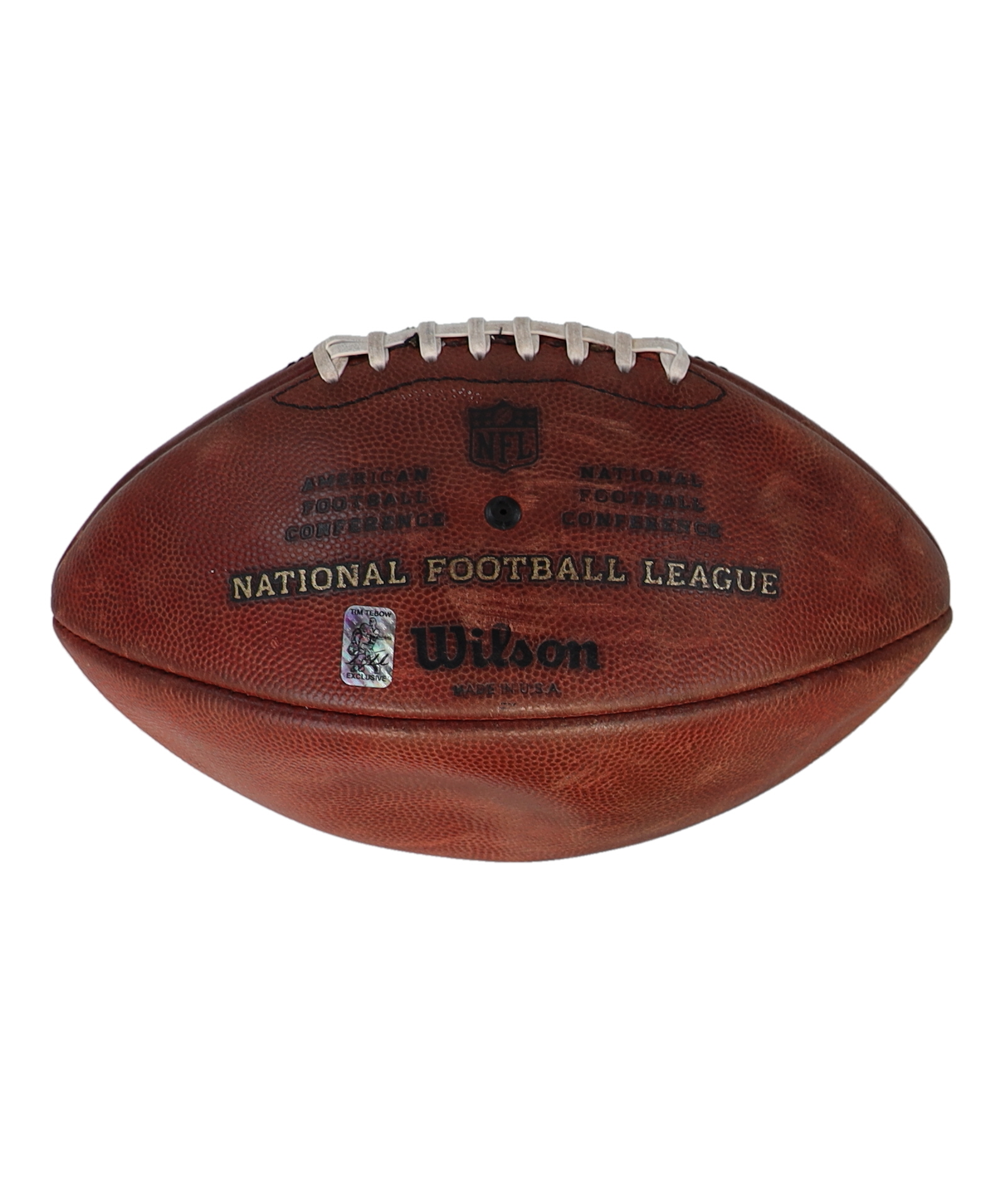 Tim Tebow Signed "The Duke" NFL Game Issued Football (Tebow) at PristineAuction.com Tim Tebow Signed "The Duke" NFL Game Issued Football (Tebow) at PristineAuction.com