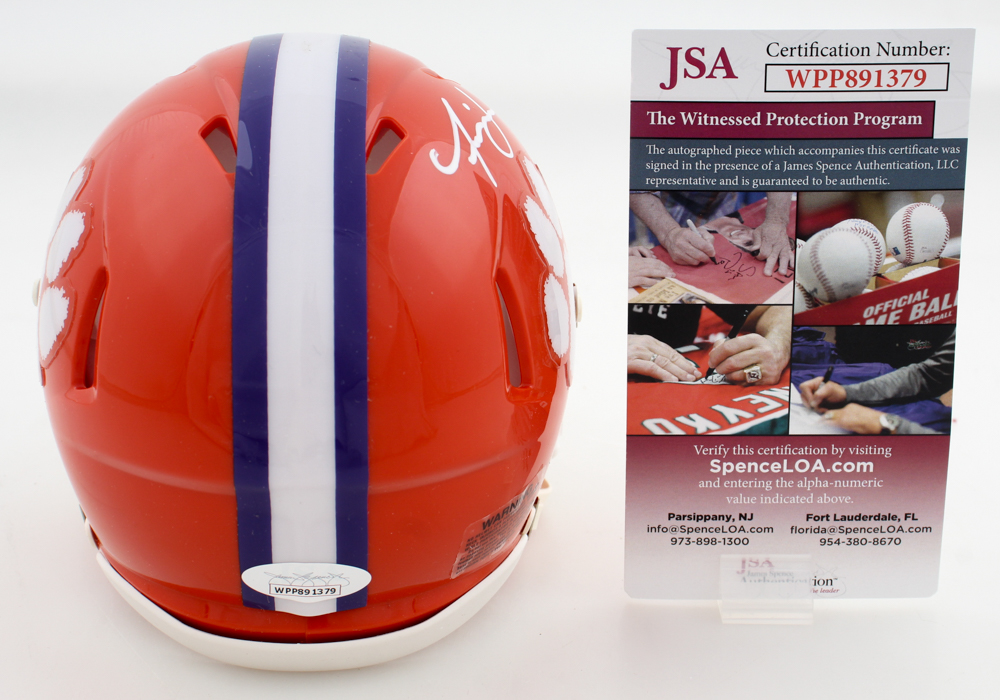 Isaiah Simmons Signed Clemson Tigers Speed Mini Helmet (JSA) at PristineAuction.com Isaiah Simmons Signed Clemson Tigers Speed Mini Helmet (JSA) at PristineAuction.com