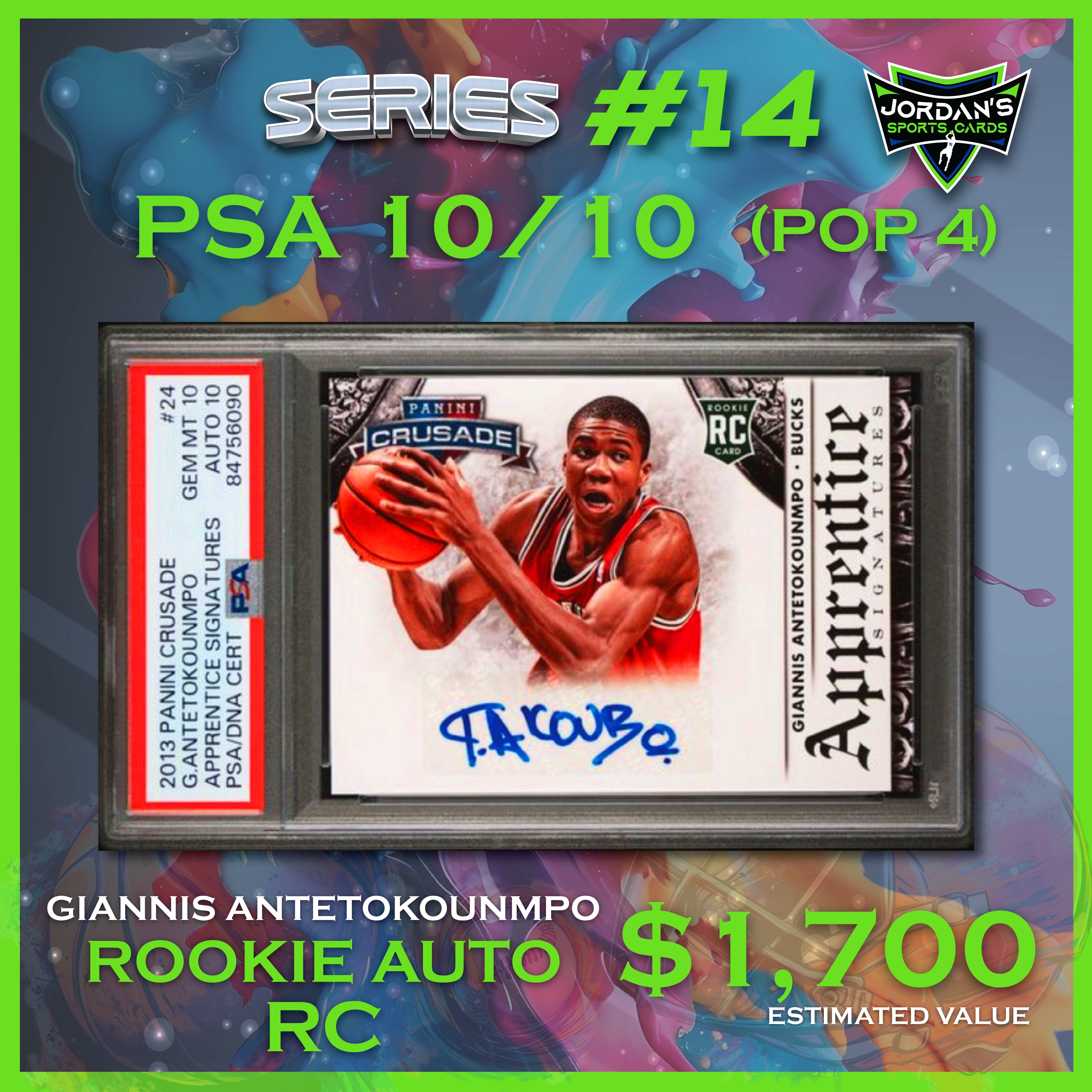 Platinum Quest Series 14 Sports Card Pack Mystery Box Presented by Jordan's Sports Cards - (1) Graded PSA, BGS, or SGC Card Per Pack at PristineAuction.com Platinum Quest Series 14 Sports Card Pack Mystery Box Presented by Jordan's Sports Cards - (1) Graded PSA, BGS, or SGC Card Per Pack at PristineAuction.com