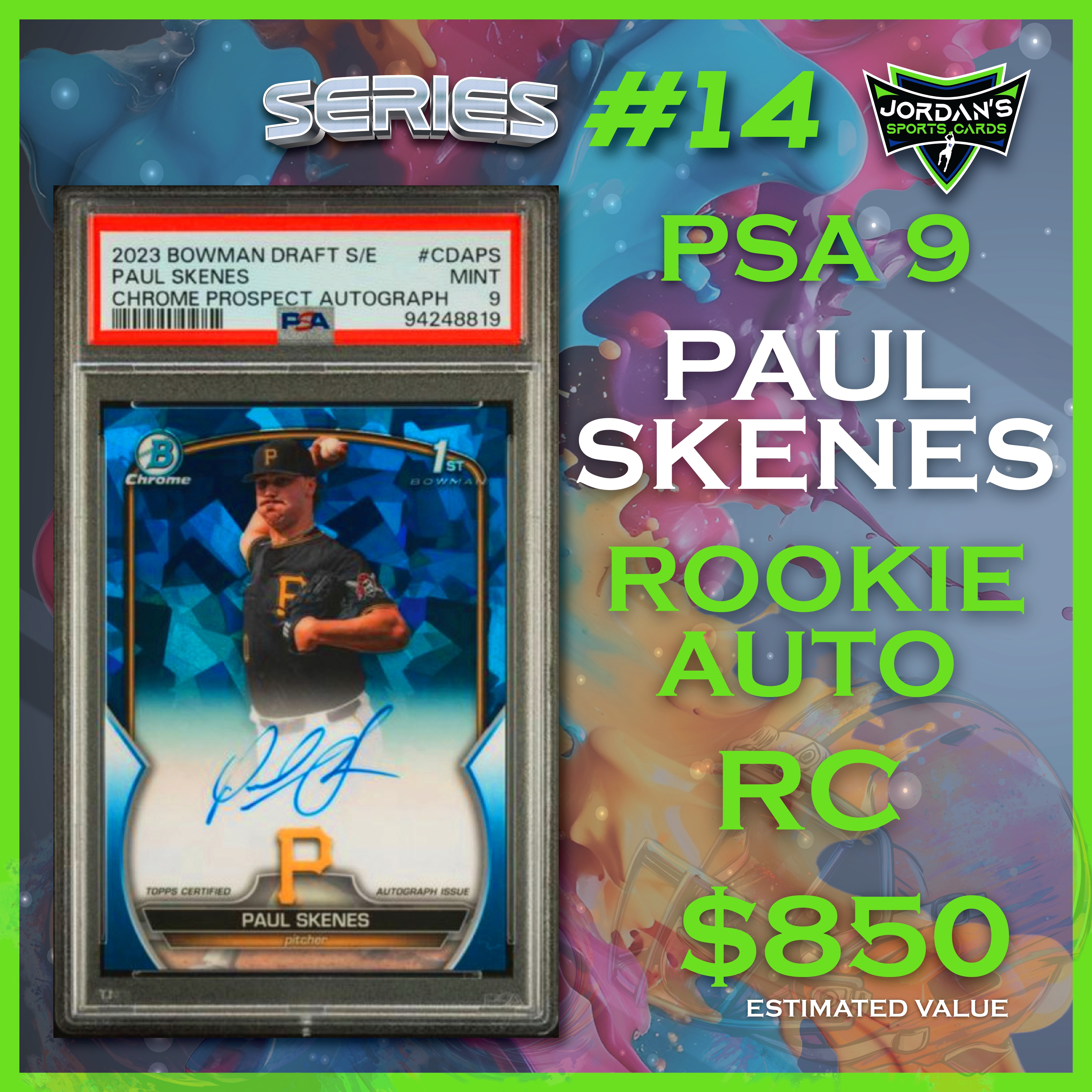 Platinum Quest Series 14 Sports Card Pack Mystery Box Presented by Jordan's Sports Cards - (1) Graded PSA, BGS, or SGC Card Per Pack at PristineAuction.com Platinum Quest Series 14 Sports Card Pack Mystery Box Presented by Jordan's Sports Cards - (1) Graded PSA, BGS, or SGC Card Per Pack at PristineAuction.com