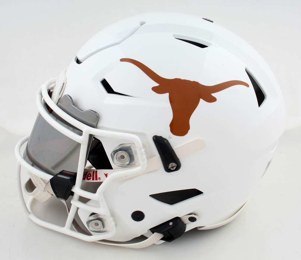 Bijan Robinson Signed Texas Longhorns Full-Size Authentic On-Field SpeedFlex Helmet With Visor (Beckett) at PristineAuction.com Bijan Robinson Signed Texas Longhorns Full-Size Authentic On-Field SpeedFlex Helmet With Visor (Beckett) at PristineAuction.com