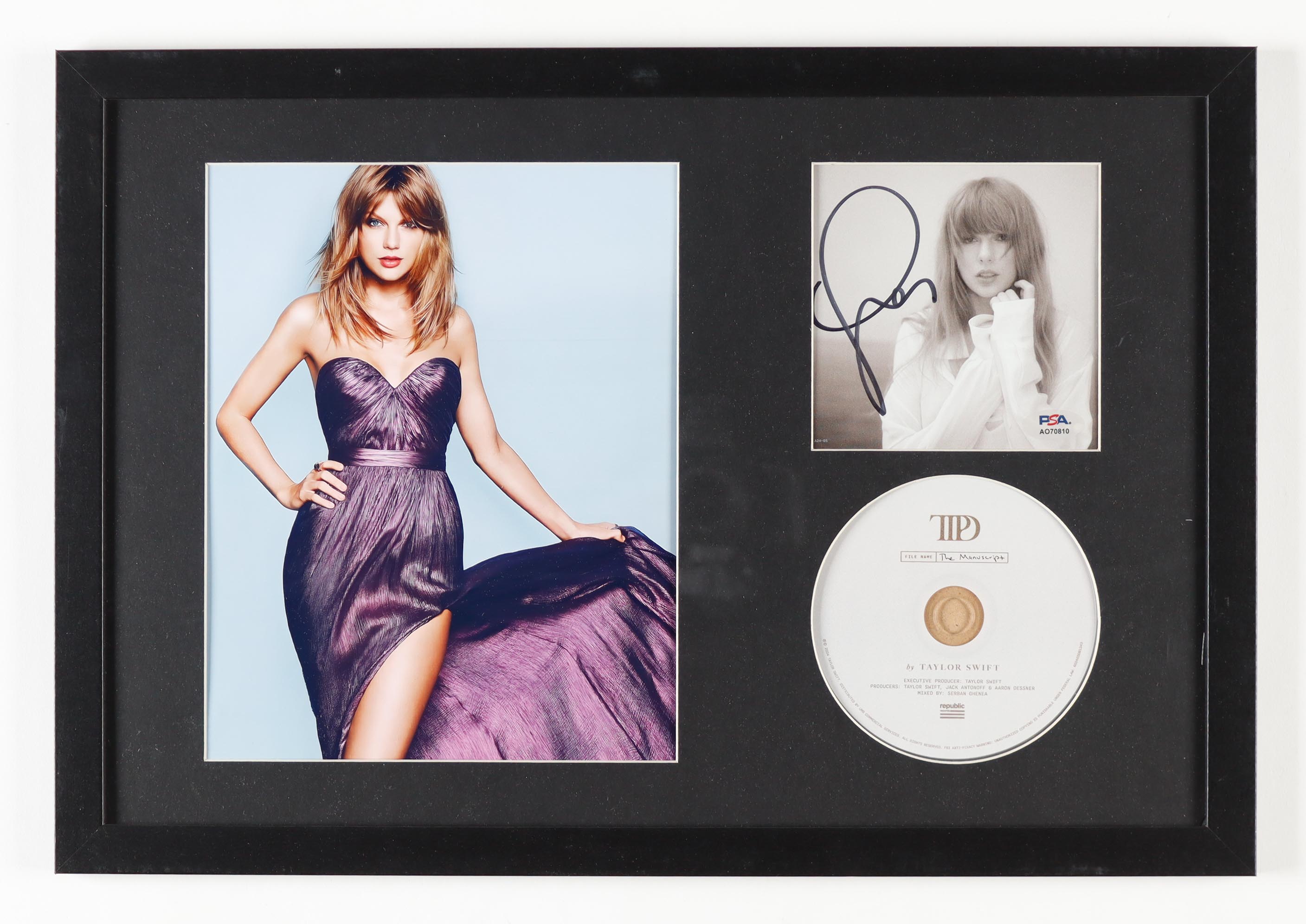 Taylor Swift Signed Custom Framed "The Tortured Poets Department" CD Album Insert Display With Disc (JSA) at PristineAuction.com Taylor Swift Signed Custom Framed "The Tortured Poets Department" CD Album Insert Display With Disc (JSA) at PristineAuction.com