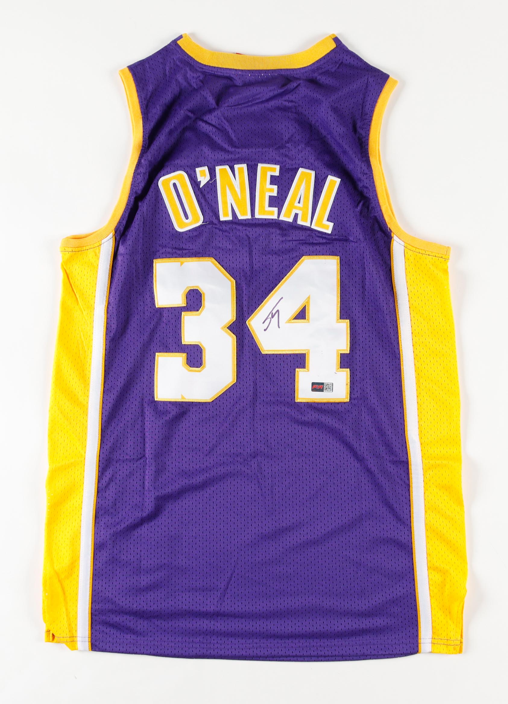 Shaquille O'Neal Signed Lakers Jersey (PIA) at PristineAuction.com Shaquille O'Neal Signed Lakers Jersey (PIA) at PristineAuction.com