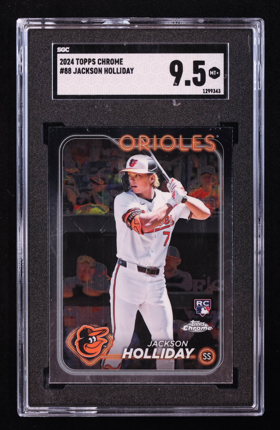 Jackson Holliday 2024 Topps Chrome #88 RC (SGC 9.5) at PristineAuction.com Jackson Holliday 2024 Topps Chrome #88 RC (SGC 9.5) at PristineAuction.com