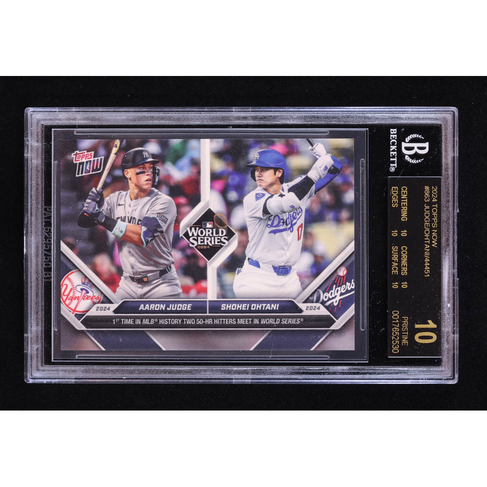 Aaron Judge / Shohei Ohtani 2024 Topps Now #863 (BGS Black Label 