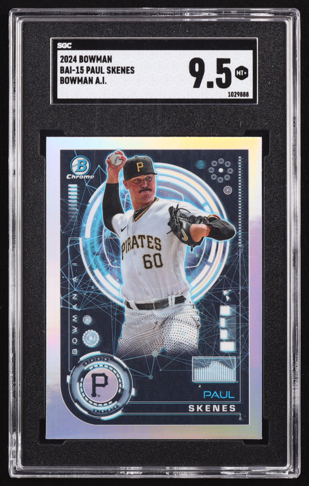 Paul Skenes 2024 Bowman Chrome Bowman AI #BAI15 RC (SGC 9.5) at PristineAuction.com Paul Skenes 2024 Bowman Chrome Bowman AI #BAI15 RC (SGC 9.5) at PristineAuction.com