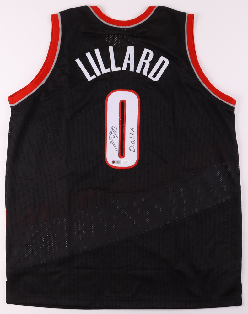 Damian Lillard Signed Jersey Inscribed "D.o.l.l.a" (JSA & Lillard) at PristineAuction.com Damian Lillard Signed Jersey Inscribed "D.o.l.l.a" (JSA & Lillard) at PristineAuction.com