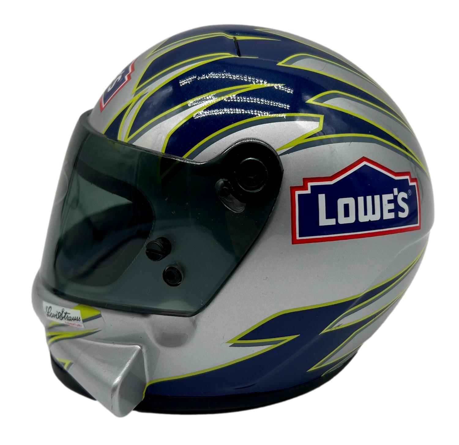 Jimmie Johnson Signed NASCAR Lowe's Mini Helmet (Beckett) at PristineAuction.com Jimmie Johnson Signed NASCAR Lowe's Mini Helmet (Beckett) at PristineAuction.com