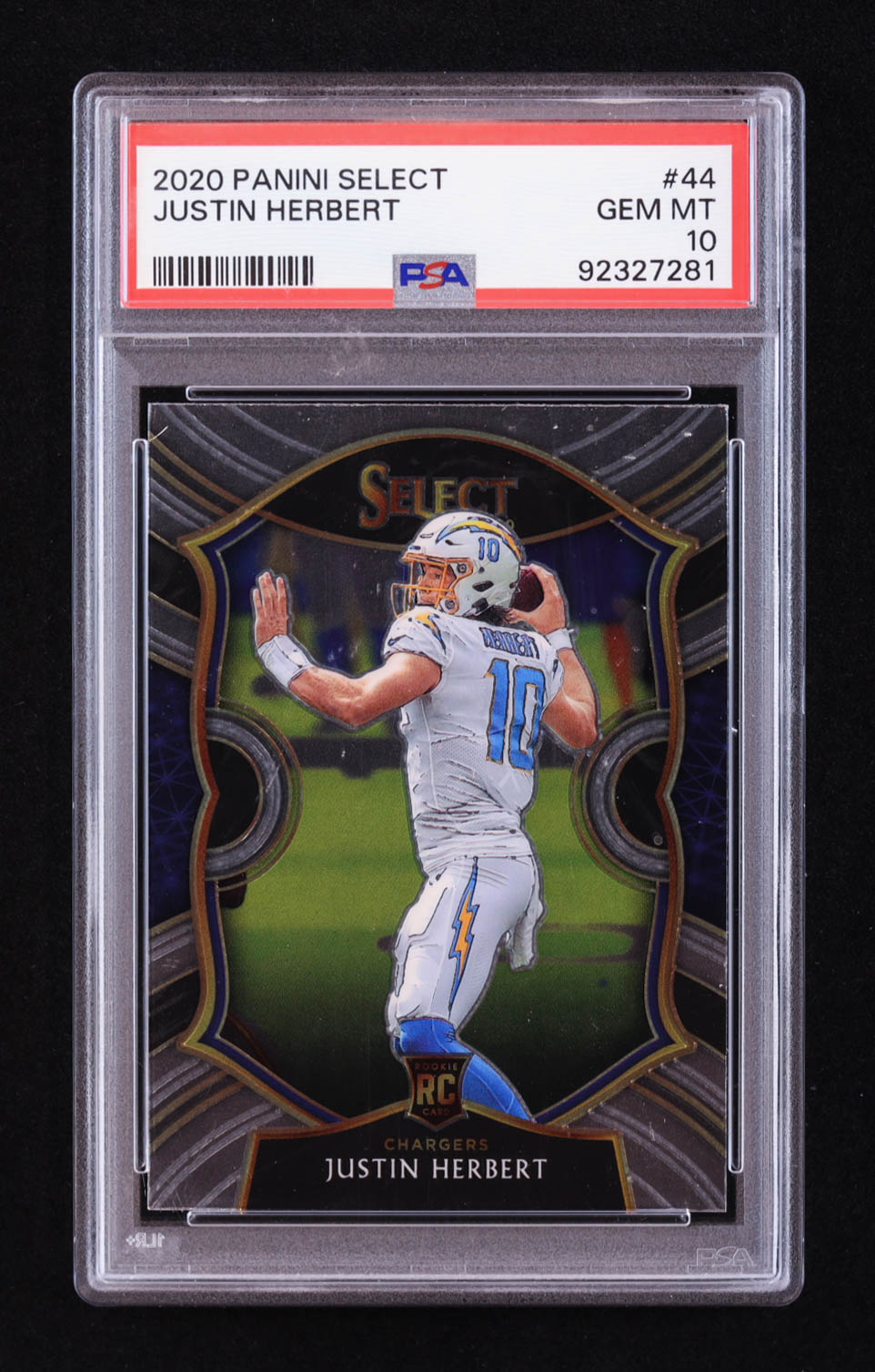 Justin Herbert 2020 Select #44 RC (PSA 10) at PristineAuction.com Justin Herbert 2020 Select #44 RC (PSA 10) at PristineAuction.com