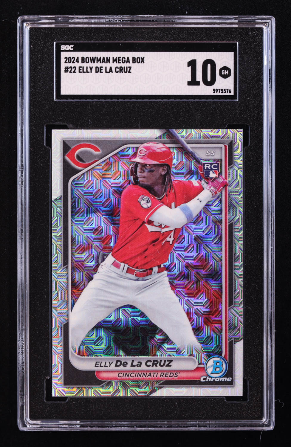 Elly De La Cruz 2024 Bowman Chrome Bowman Mega Box #22 RC (SGC 10) at PristineAuction.com Elly De La Cruz 2024 Bowman Chrome Bowman Mega Box #22 RC (SGC 10) at PristineAuction.com