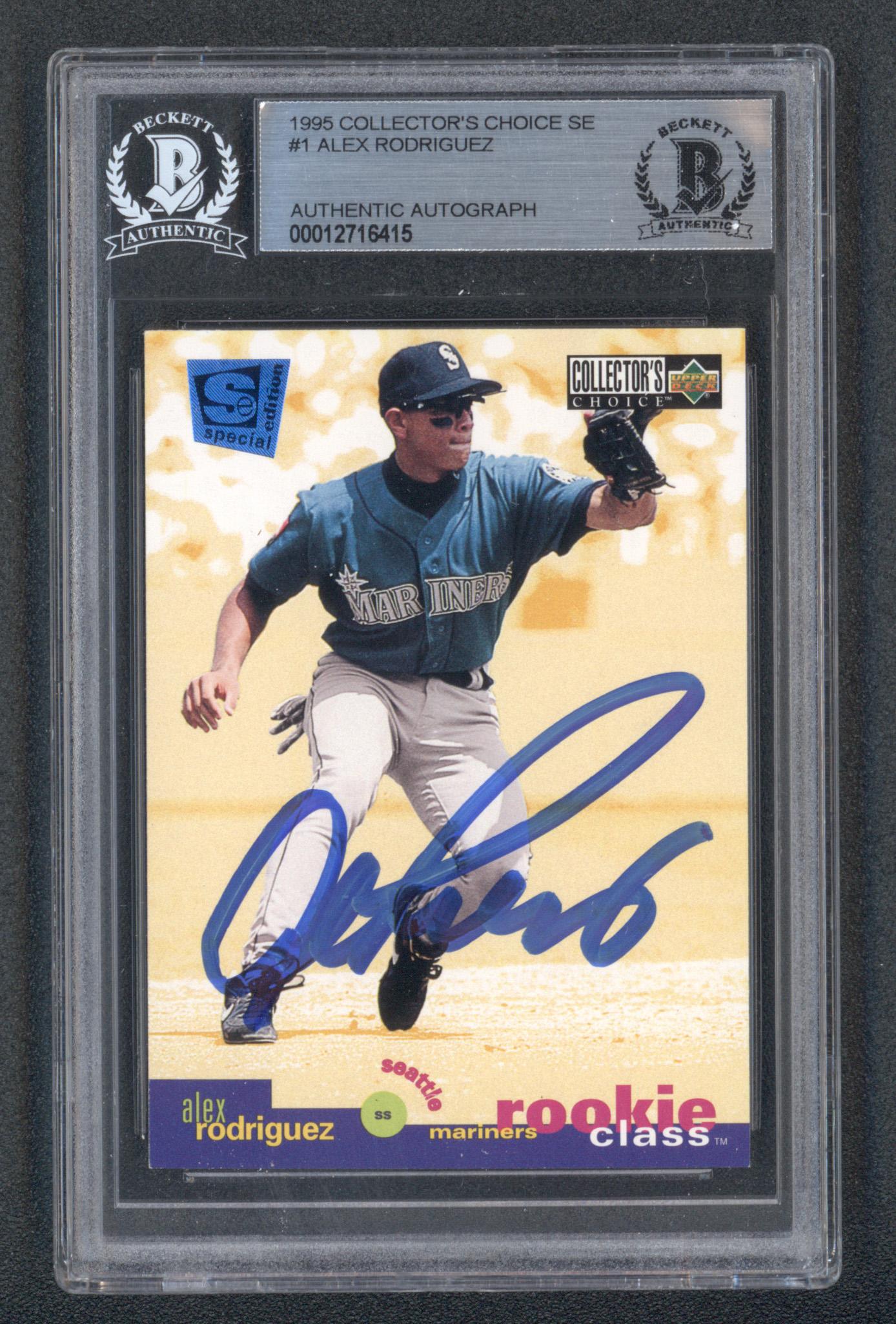 Alex Rodriguez Signed Collector's Choice SE #1 (BGS) at PristineAuction.com Alex Rodriguez Signed Collector's Choice SE #1 (BGS) at PristineAuction.com