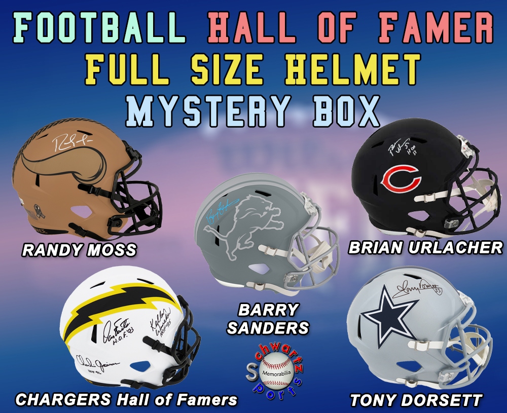 Pro Football HALL OF FAMER Signed Full Size Helmet Mystery Box Series 23 (Limited to 125) – Schwartz Sports at PristineAuction.com Pro Football HALL OF FAMER Signed Full Size Helmet Mystery Box Series 23 (Limited to 125) – Schwartz Sports at PristineAuction.com