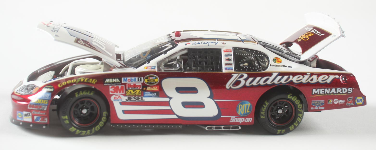 Dale Earnhardt Jr. Signed NASCAR #8 Budweiser / Bud Shootout / Born On Date Feb 20 2005 Monte Carlo - 1:24 Premium Diecast Car (Dale Jr.) at PristineAuction.com Dale Earnhardt Jr. Signed NASCAR #8 Budweiser / Bud Shootout / Born On Date Feb 20 2005 Monte Carlo - 1:24 Premium Diecast Car (Dale Jr.) at PristineAuction.com