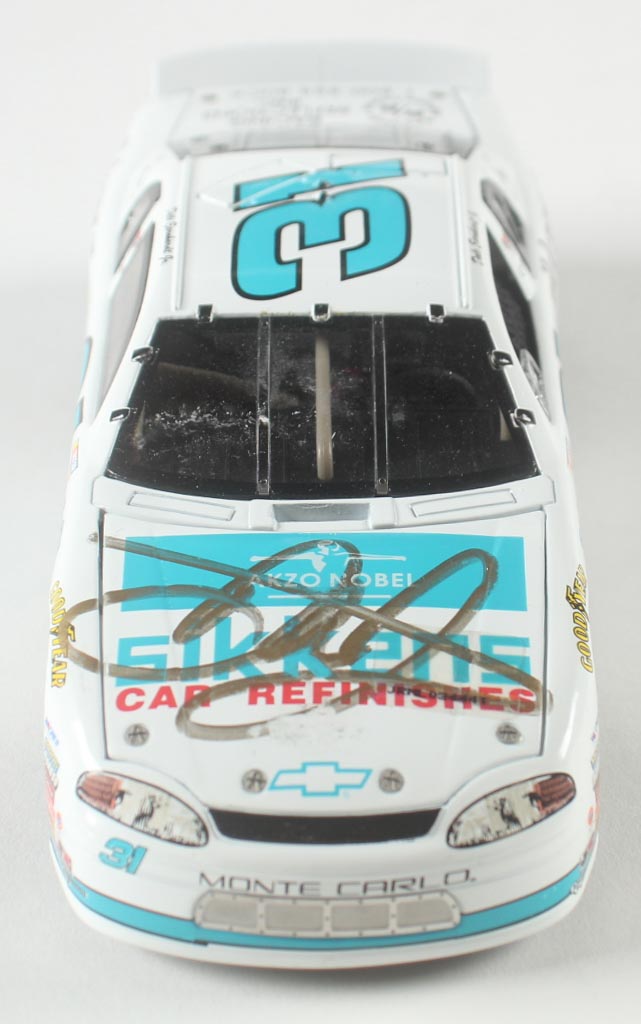 Dale Earnhardt Jr. Signed NASCAR #31 Sikkens White 1997 Monte Carlo - 1:24 Premium Action Diecast Car (Dale Jr.) at PristineAuction.com Dale Earnhardt Jr. Signed NASCAR #31 Sikkens White 1997 Monte Carlo - 1:24 Premium Action Diecast Car (Dale Jr.) at PristineAuction.com