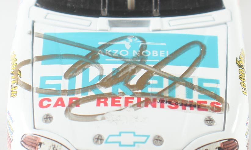 Dale Earnhardt Jr. Signed NASCAR #31 Sikkens White 1997 Monte Carlo - 1:24 Premium Action Diecast Car (Dale Jr.) at PristineAuction.com Dale Earnhardt Jr. Signed NASCAR #31 Sikkens White 1997 Monte Carlo - 1:24 Premium Action Diecast Car (Dale Jr.) at PristineAuction.com