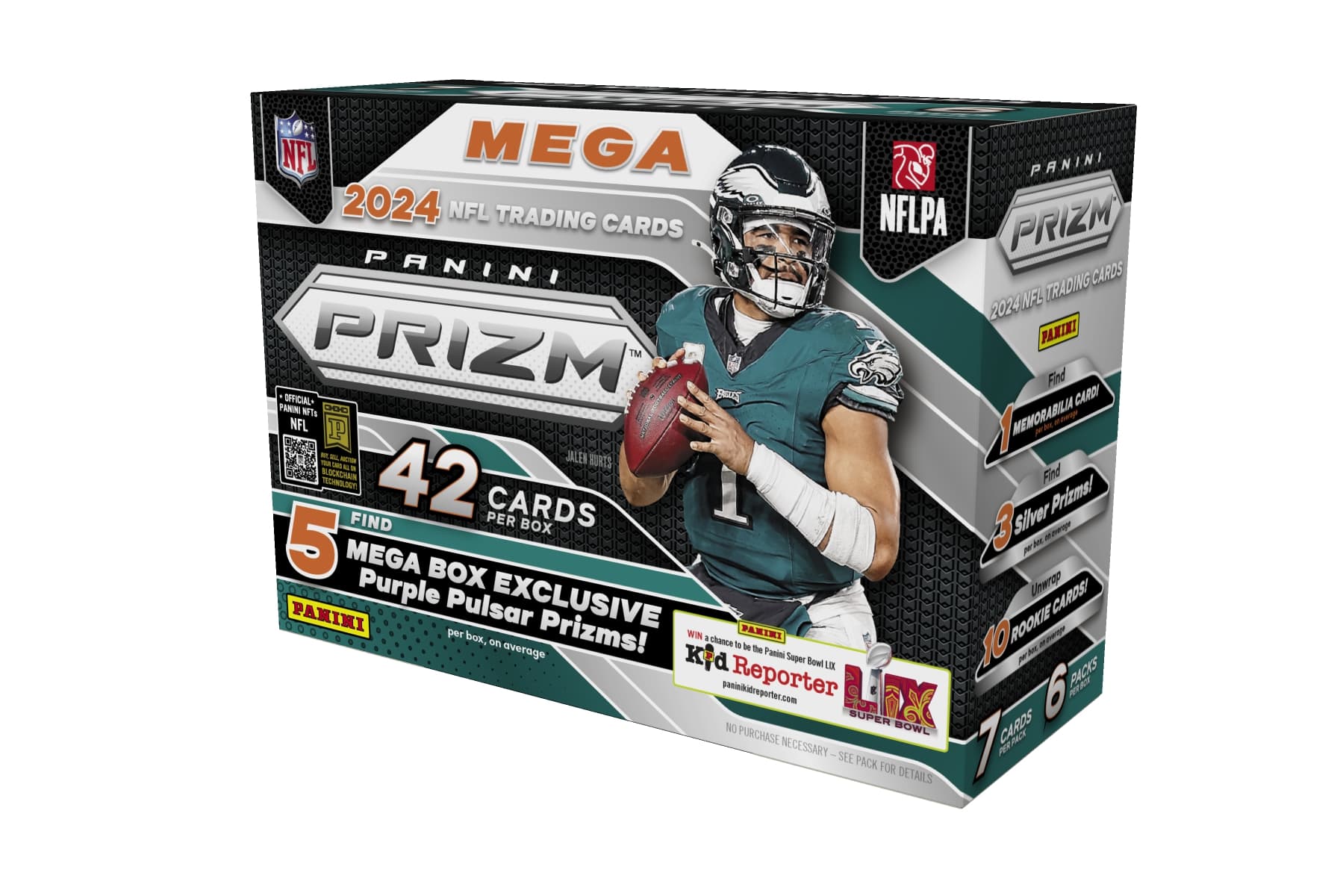 2024 Panini Prizm Football Mega Box with (6) Packs at PristineAuction.com 2024 Panini Prizm Football Mega Box with (6) Packs at PristineAuction.com