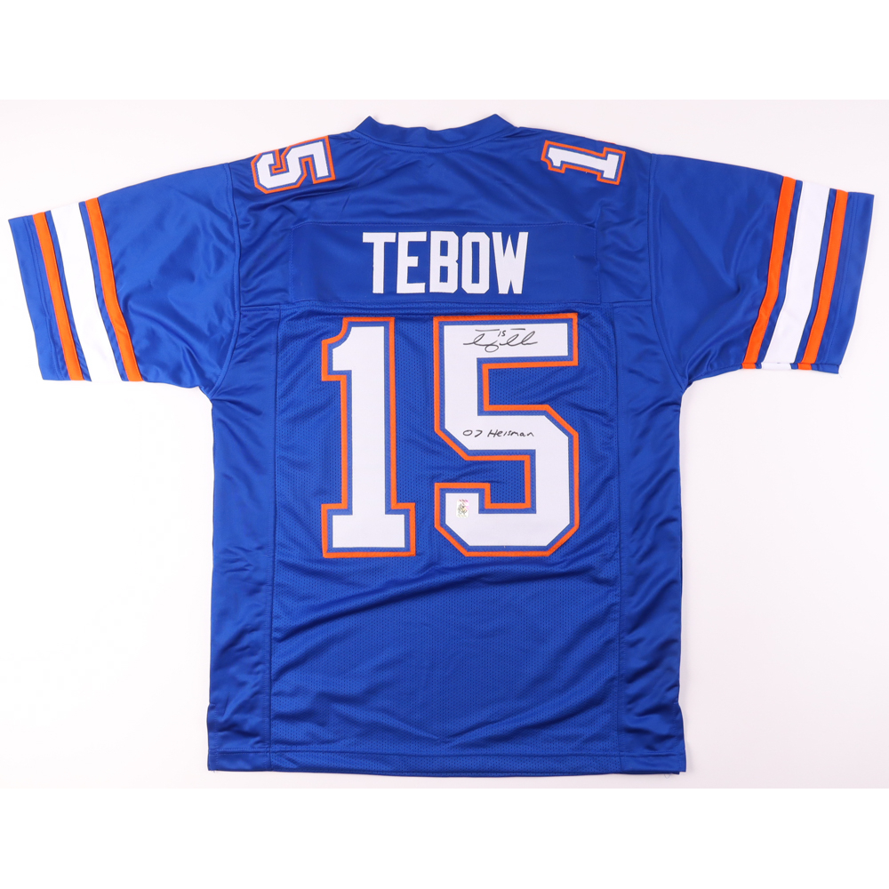 Tim Tebow Signed Jersey Inscribed "07 Heisman" (Tebow) at PristineAuction.com