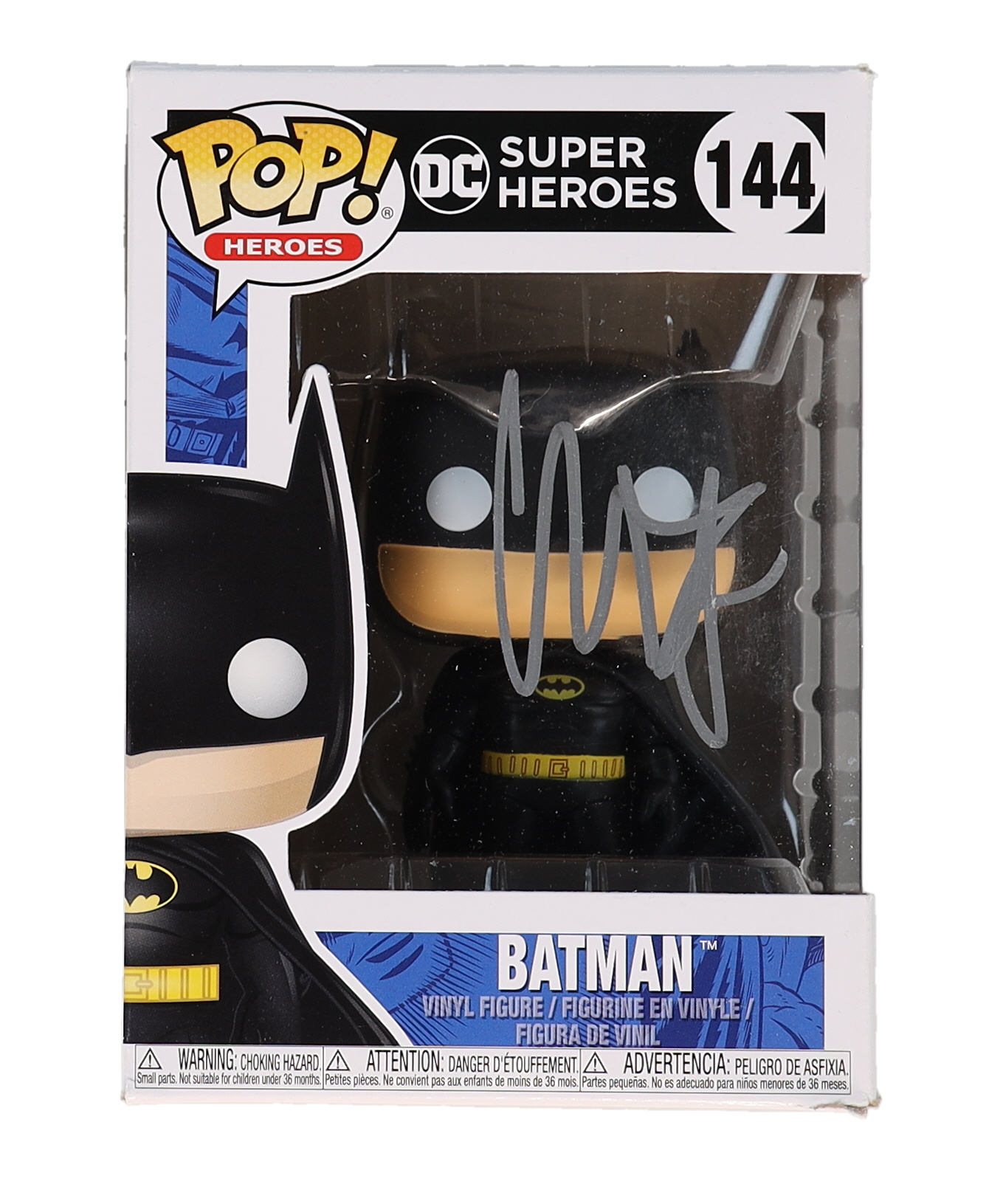 Christian Bale Signed "DC Super Heroes" #144 Batman Funko Pop! Vinyl Figure (AWM) at PristineAuction.com Christian Bale Signed "DC Super Heroes" #144 Batman Funko Pop! Vinyl Figure (AWM) at PristineAuction.com