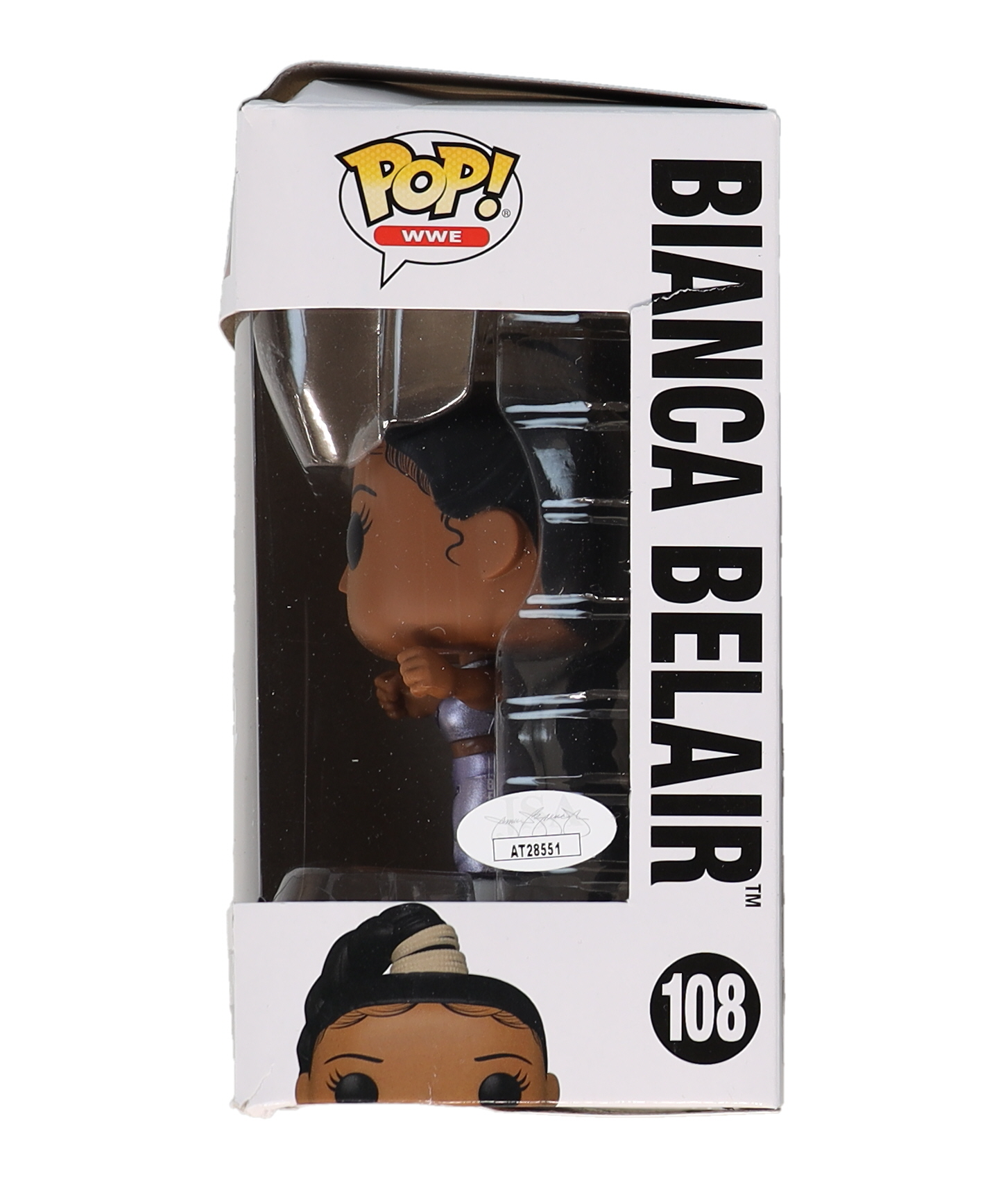 Bianca Belair Signed WWE #108 Funko Pop! Vinyl Figure (JSA) at PristineAuction.com Bianca Belair Signed WWE #108 Funko Pop! Vinyl Figure (JSA) at PristineAuction.com