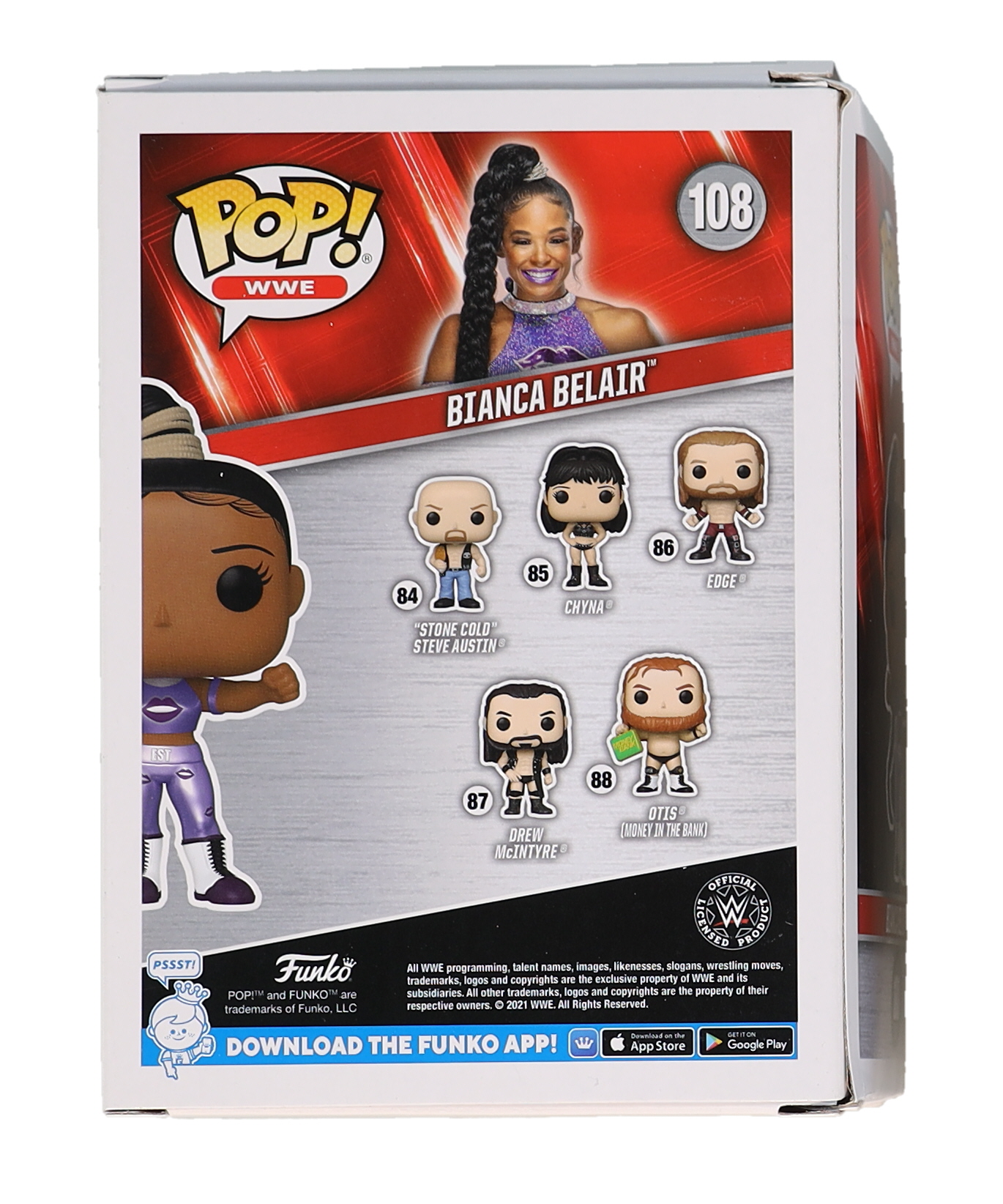 Bianca Belair Signed WWE #108 Funko Pop! Vinyl Figure (JSA) at PristineAuction.com Bianca Belair Signed WWE #108 Funko Pop! Vinyl Figure (JSA) at PristineAuction.com