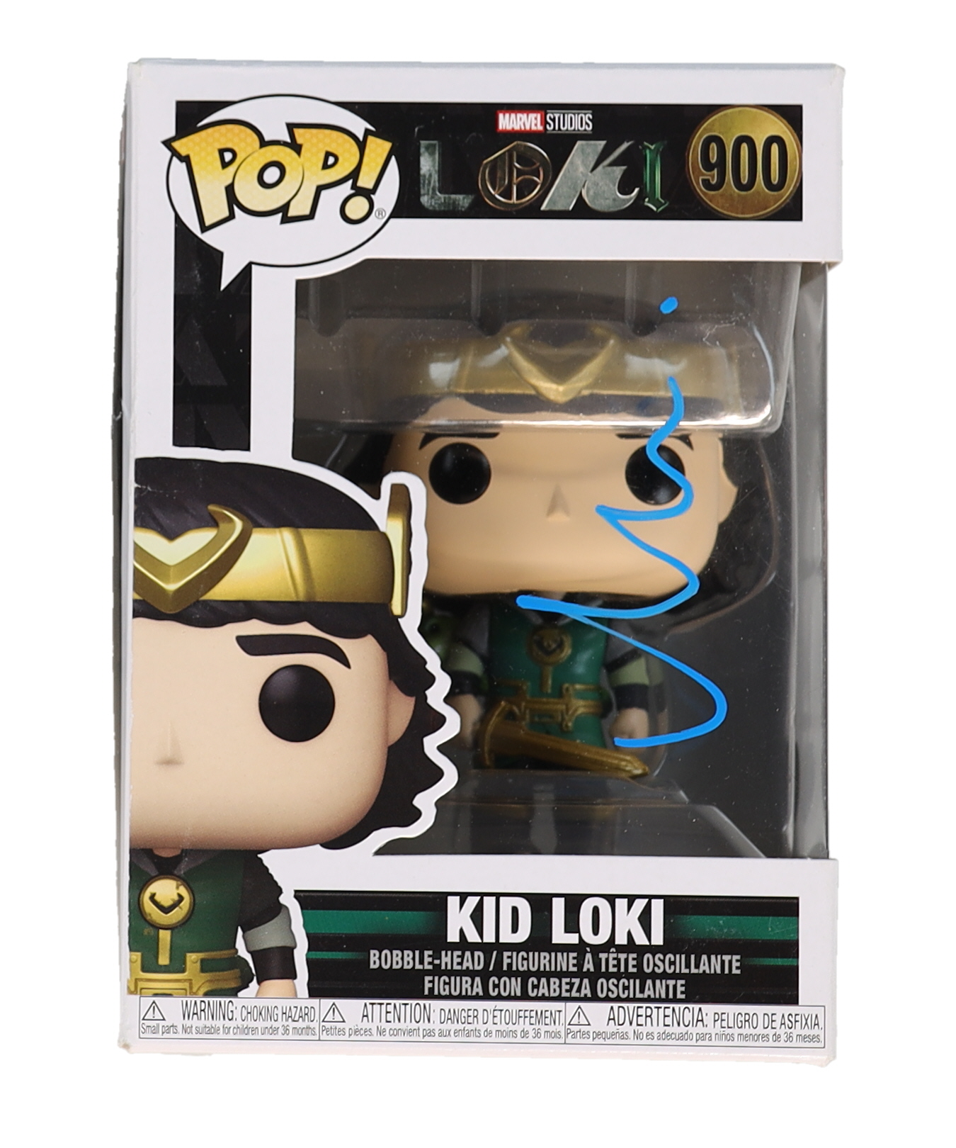 Matt Damon Signed "Loki" #900 Kid Loki Funko Pop! Vinyl Figure (AWM) at PristineAuction.com Matt Damon Signed "Loki" #900 Kid Loki Funko Pop! Vinyl Figure (AWM) at PristineAuction.com