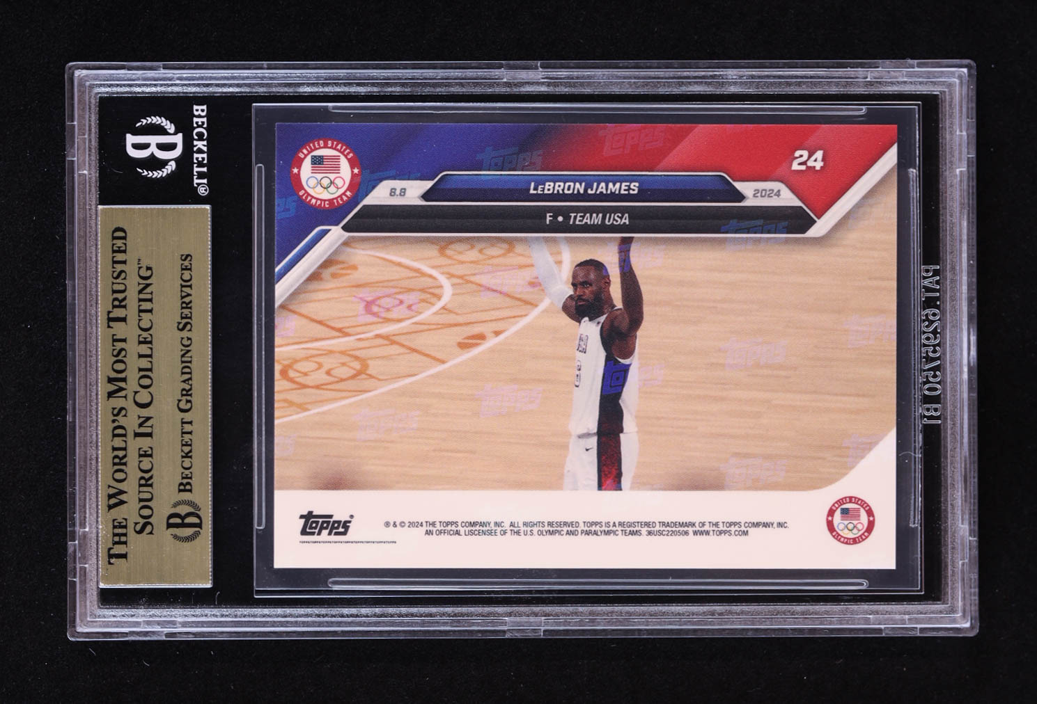 LeBron James 2024 Topps Now Olympic Games #24 (BGS 9.5) at PristineAuction.com LeBron James 2024 Topps Now Olympic Games #24 (BGS 9.5) at PristineAuction.com