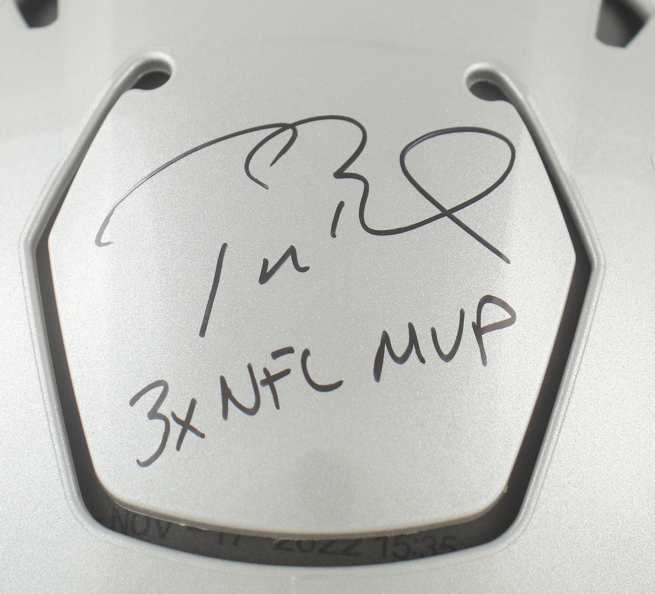 Tom Brady Signed Patriots Full-Size Authentic On-Field Speedflex Helmet Inscribed "3x NFL MVP" (Fanatics) at PristineAuction.com Tom Brady Signed Patriots Full-Size Authentic On-Field Speedflex Helmet Inscribed "3x NFL MVP" (Fanatics) at PristineAuction.com
