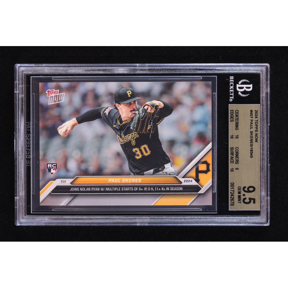 Paul Skenes 2024 Topps Now #407 RC (BGS 9.5) at PristineAuction.com