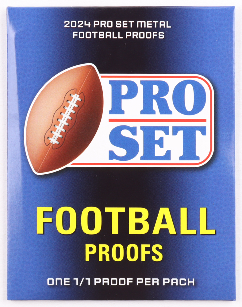 2024 Pro Set Metal Football 1/1 Pre-Production Proof Pack at PristineAuction.com 2024 Pro Set Metal Football 1/1 Pre-Production Proof Pack at PristineAuction.com